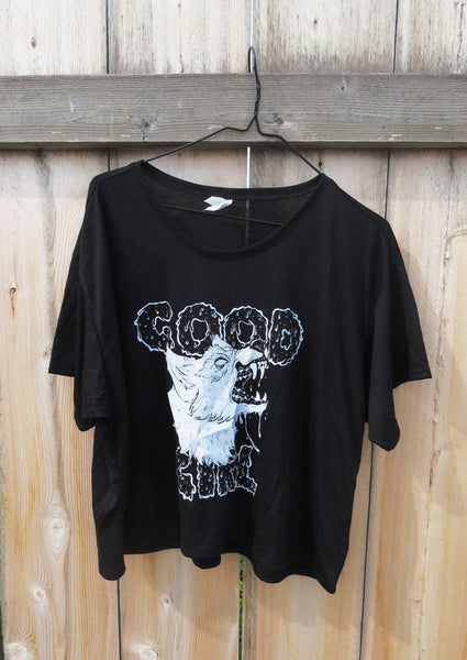 Good Girl Crop Top Ladies Flowy Boxy Tee