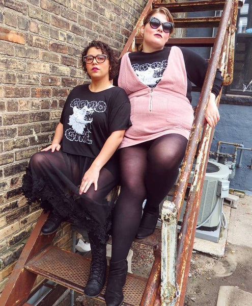 Good Girl Crop Top Ladies Flowy Boxy Tee