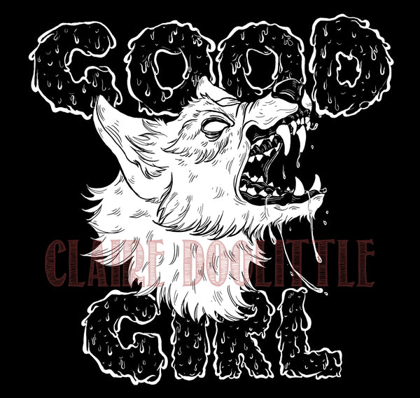 Good Girl Decal 4" and 2.5" Large and Small Laminated Vinyl