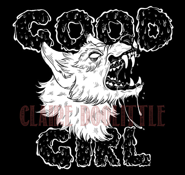 Good Girl Black Women's Flowy Muscle Tank Top