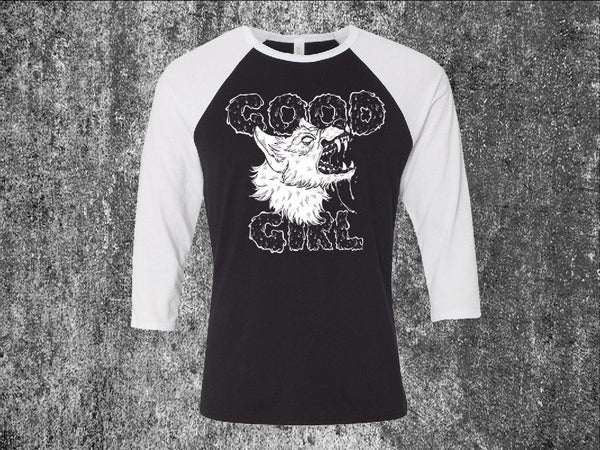 Good Girl Unisex 3/4 Sleeve Baseball Tee