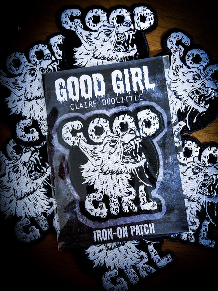 Good Girl Iron-On Patch Embroidered 3.5" x 3.3"