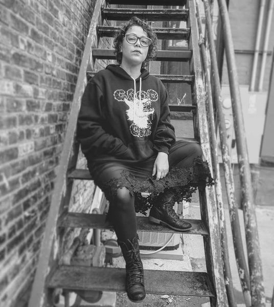 Good Girl Unisex Black Hooded Sweatshirt