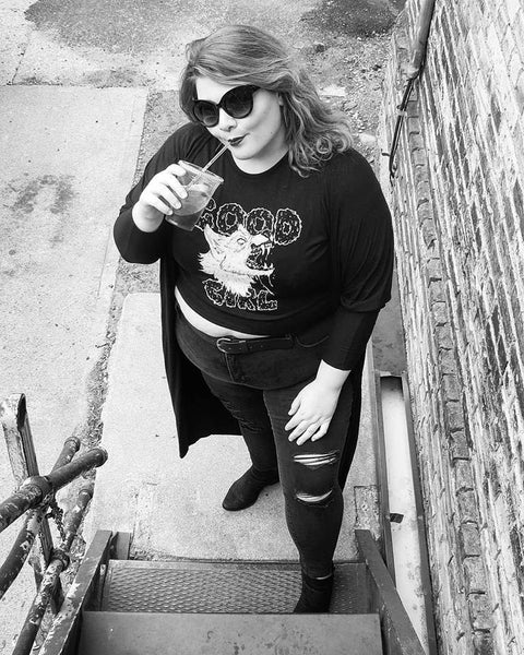 Good Girl Crop Top Ladies Flowy Boxy Tee