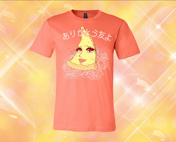 Thank You My Friends Pizza Unisex T-Shirt - ありがとう 友 よ