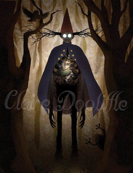 Becoming The Beast ~ Over the Garden Wall Fanart Digital Print