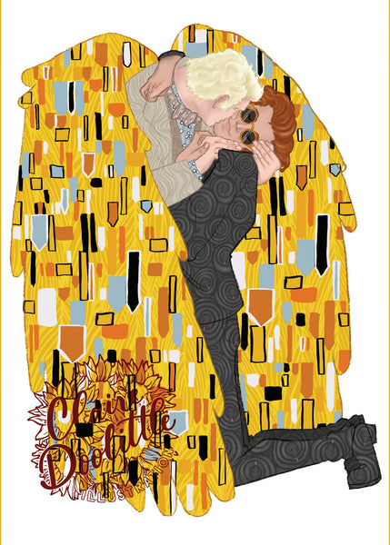 Good Omens The Kiss Print 5 x 7 and 11 x 14