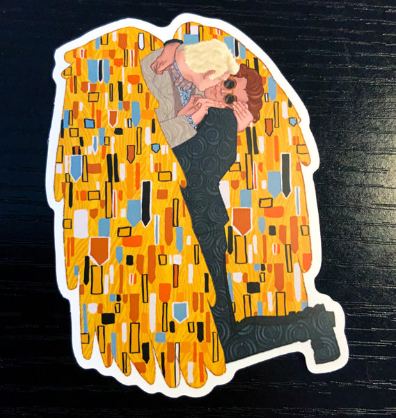 Good Omens Sticker The Kiss (Two Versions)