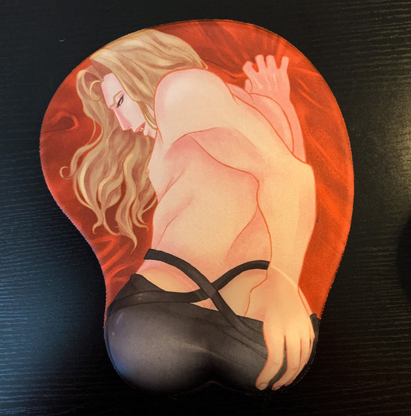 Alucard ASSlevania Booty 3D Mousepad