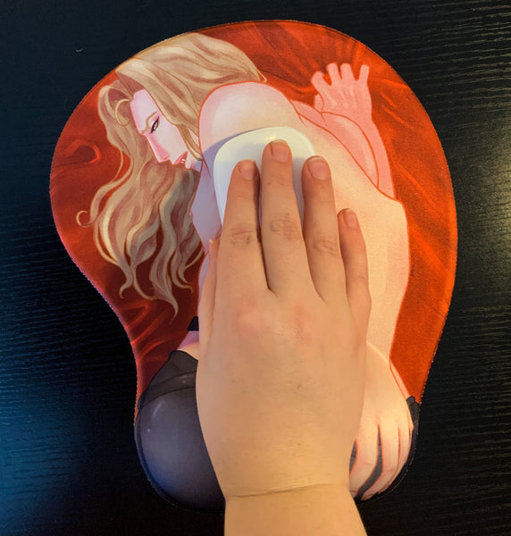 Alucard ASSlevania Booty 3D Mousepad