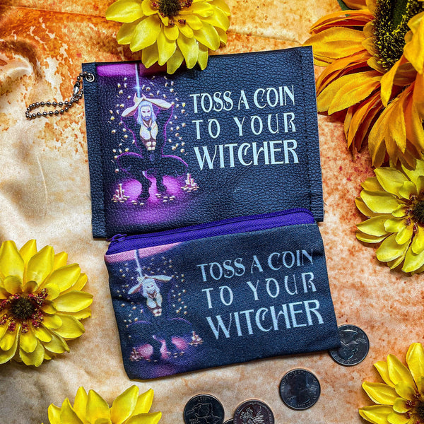 Toss a Coin to Your Witcher PU Leather Coin Purse