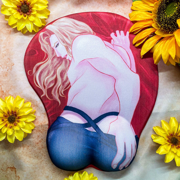 Alucard ASSlevania Booty 3D Mousepad