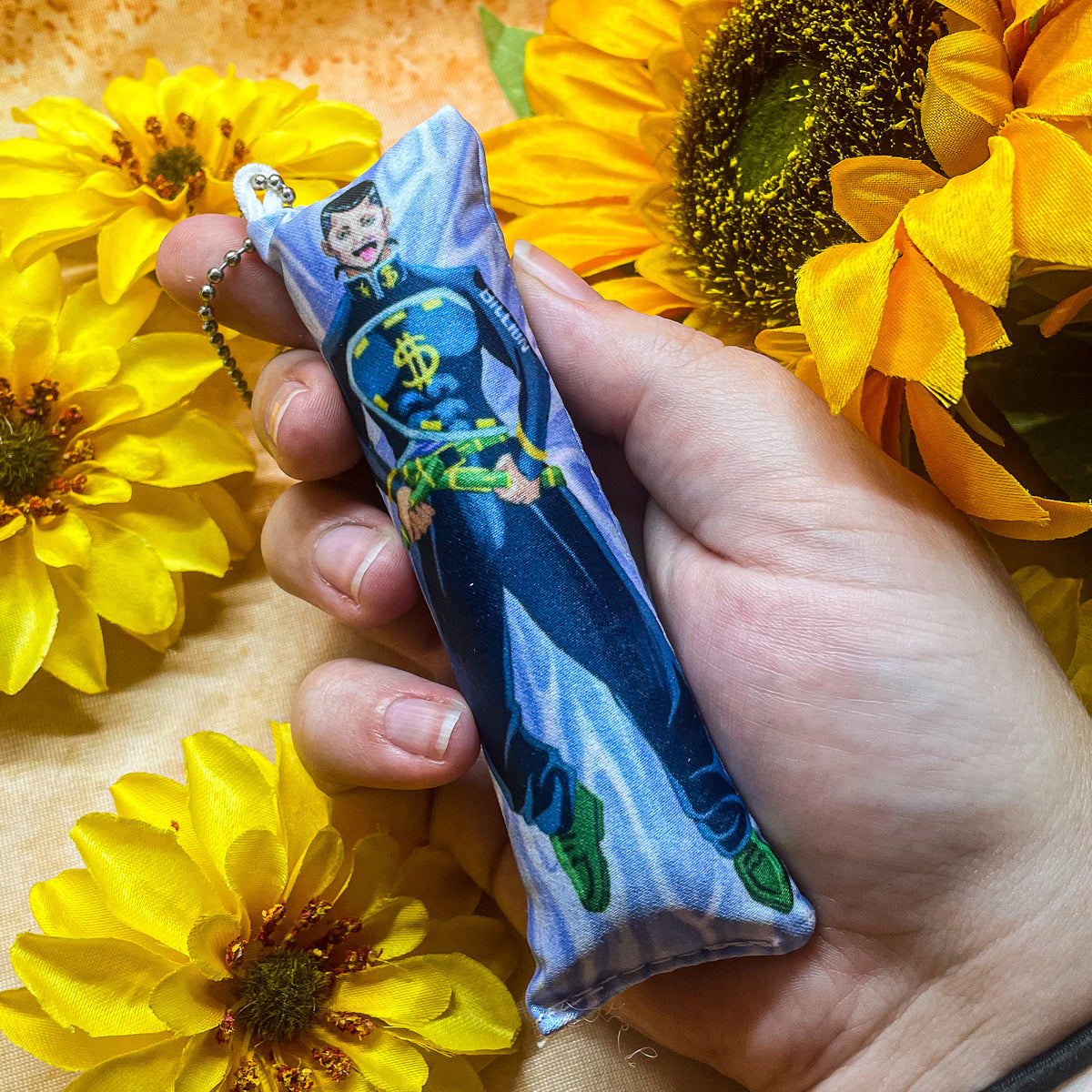 JoBro Okuyasu Mini Dakimakura Keychain – Claire Doolittle Illustration