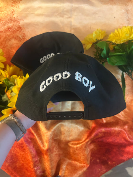 Good Boy Girl Leather Patch Baseball Hat