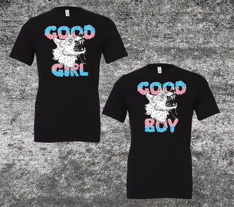 *LIMITED PRIDE RUN* Good Girl / Boy Trans Pride Unisex Cotton T-Shirt
