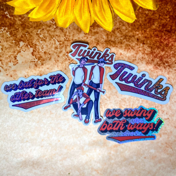 Twinks Glitter Vinyl Stickers