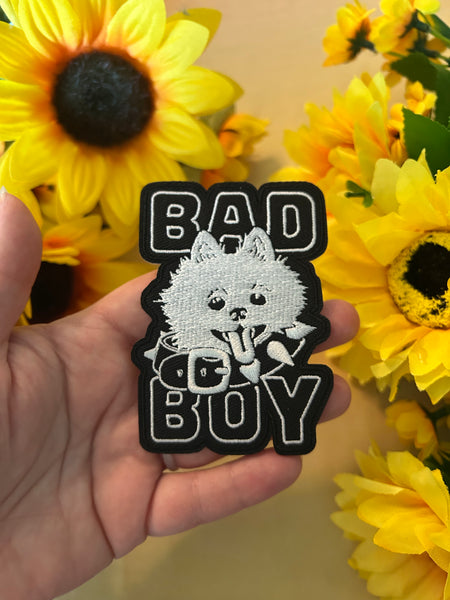 Bad Boy Embroidered Iron On Patch - 3.5" x 2.5"