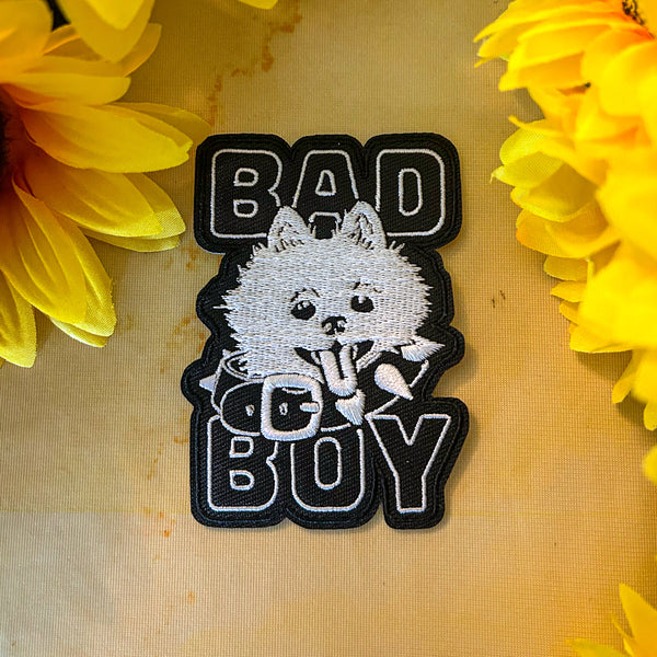 Bad Boy Embroidered Iron On Patch - 3.5" x 2.5"