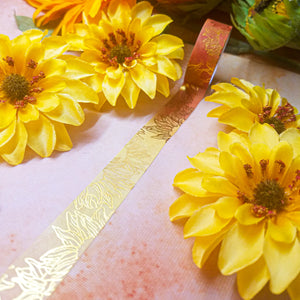 Sunflower Gold Foil Washi Tape 15mm