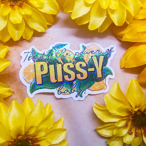 That's the Power of P*ssy, Baby! Sticker