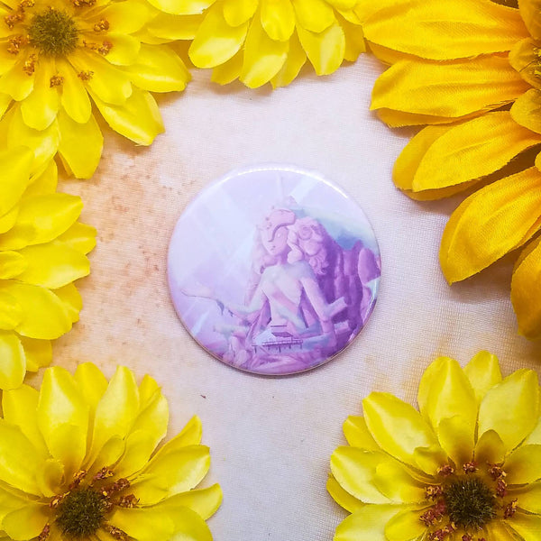 Steven Universe Landscape Button Magnet Mirror 2.25" Circle