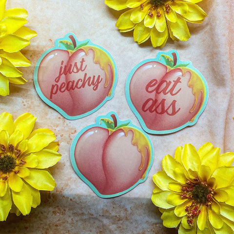 Just Peachy Stickers (3 Options)