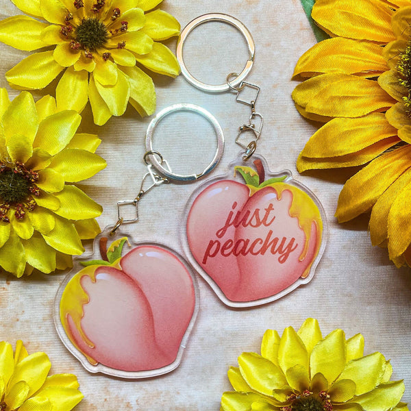 Just Peachy Acrylic and Pillow Charms