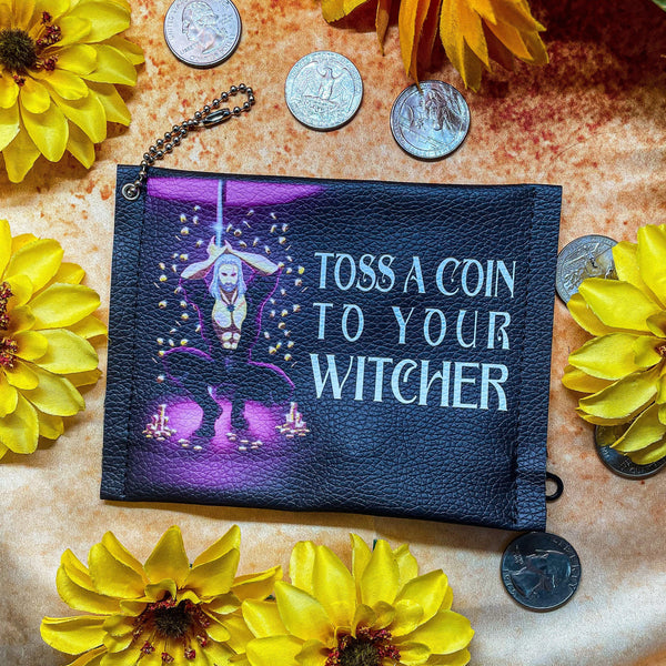 Toss a Coin to Your Witcher PU Leather Coin Purse