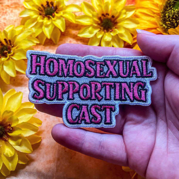 Homosexual Supporting Cast Iron-On Patch Embroidered 3.5" x 2"