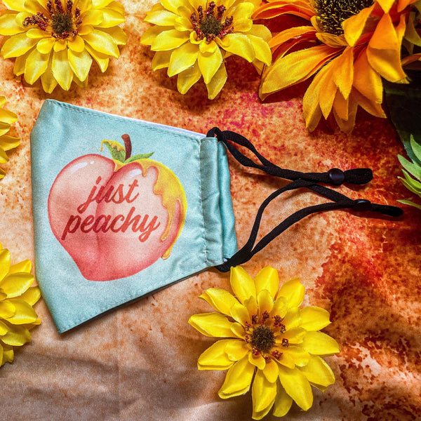 Just Peachy Face Mask with Filter Pocket
